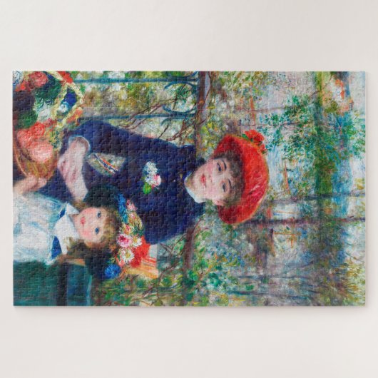 Zwei Schwestern - Renoir Impressionist Malerei 188 Puzzle (Horizontal)