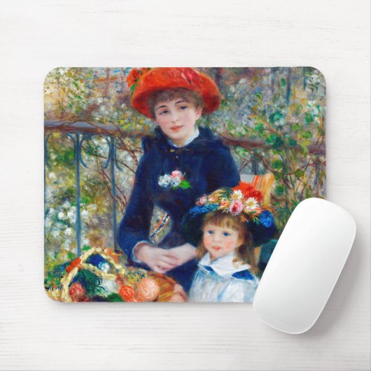 Zwei Schwestern, Renoir Mousepad (Mit Mouse)