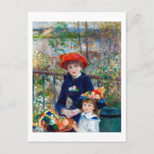 Zwei Schwestern, Renoir Postkarte (Vorderseite)