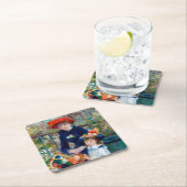 Zwei Schwestern, Renoir Rechteckiger Pappuntersetzer (Vor Ort)