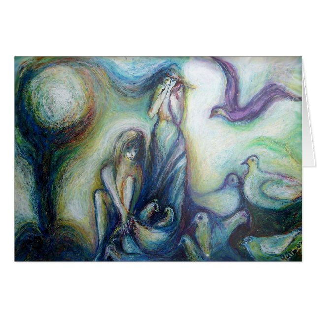 Zwei Schwestern, Vögel und Natur (Vorderseite (Horizontal))