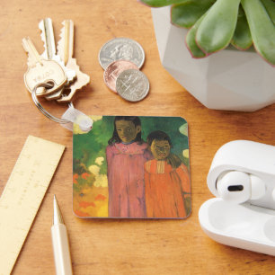 Zwei Schwestern von Paul Gauguin, Vintage Fine Art Schlüsselanhänger