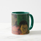 Zwei Schwestern von Paul Gauguin, Vintage Kunst Tasse (VorderseiteRechts)