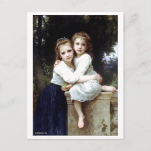Zwei Schwestern von William-Adolphe Bouguereau Postkarte
