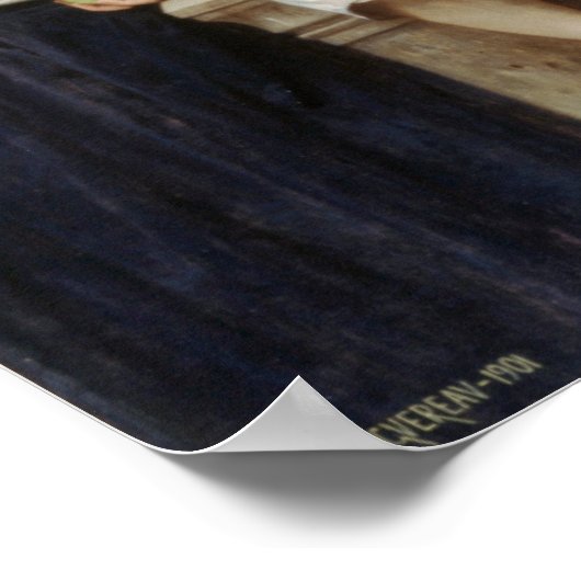 Zwei Schwestern von William Bouguereau Poster (Ecke)