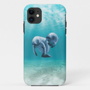 Zwei schwimmende Manatis Case-Mate iPhone Hülle