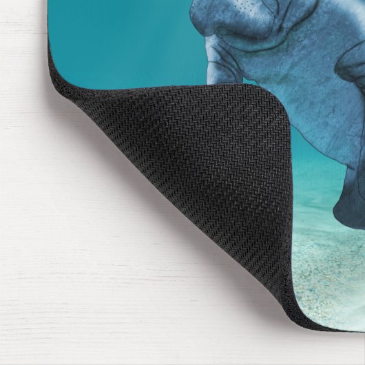 Zwei schwimmende Manatis Mousepad (Ecke)