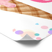 Zwei Scoops sind besser als ein Zeichen Poster (Ecke)