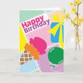 Zwei Scoops sind besser als einer! - Geburtskarte Karte (Gelbe Blume)