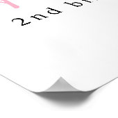 Zwei Sea Mermaid Geburtstag Begrüßungszeichen Poster (Ecke)