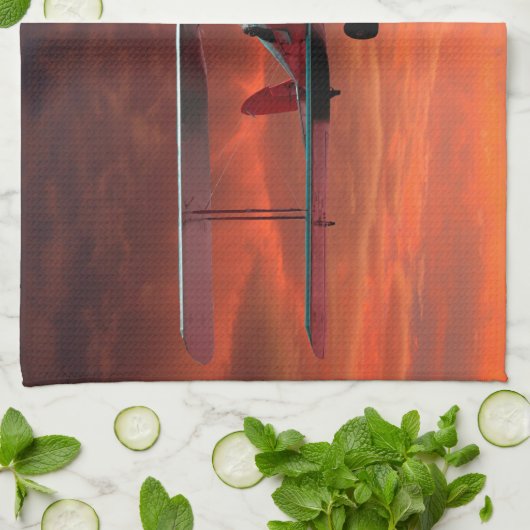 Zwei seater Tigermoth Handtuch (Gefaltet)