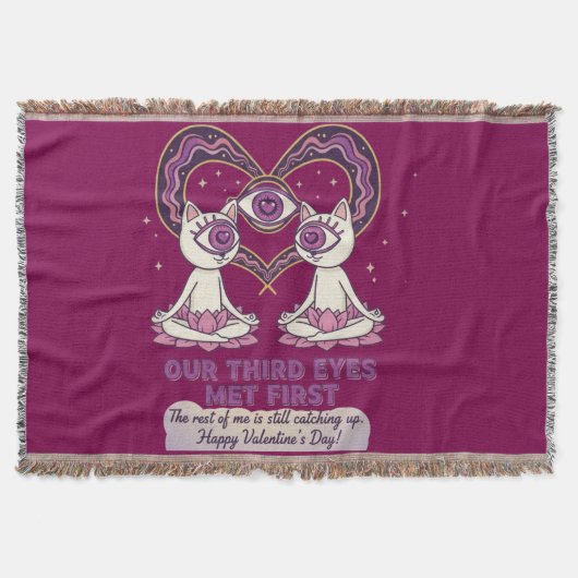 Zwei Seelen, eine Vision, spezieller Valentinstag Decke (Vorderseite)