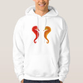 Zwei Seepferde Sea Life Hoodie (Vorderseite)