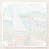 Zwei Segelboote Glasuntersetzer (Rückseite)