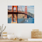 Zwei Segelboote Golden Gate Bridge San Francisco B Poster (Küche)