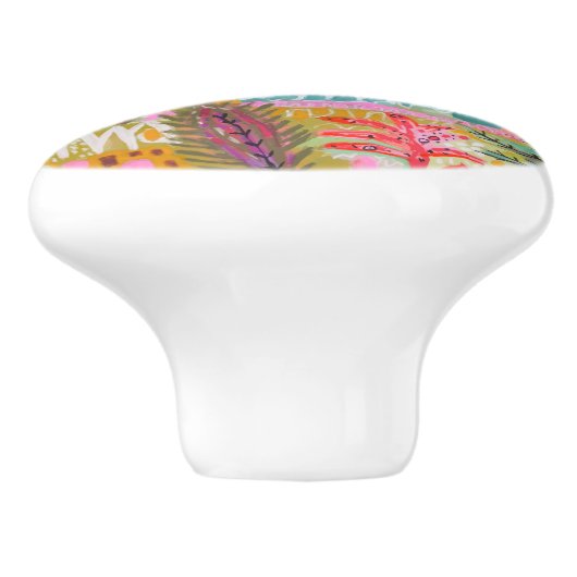 Zwei Segelboote Keramikknauf (Seitenansicht)