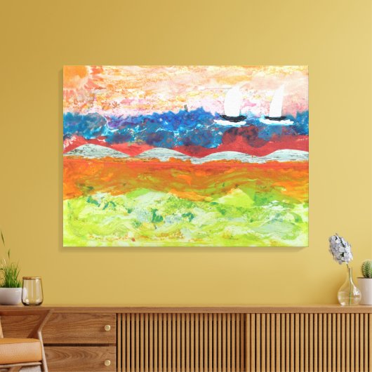 Zwei Segelboote Leinwanddruck (Insitu (Wohnzimmer))