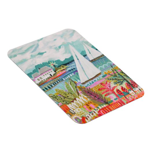 Zwei Segelboote Magnet (Rechte Seite)