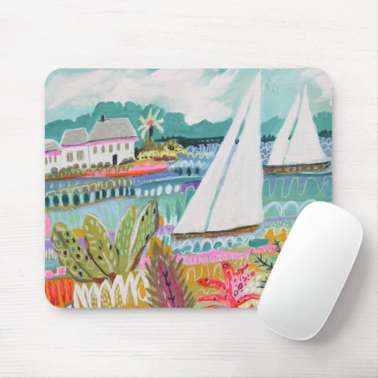 Zwei Segelboote Mousepad (Mit Mouse)