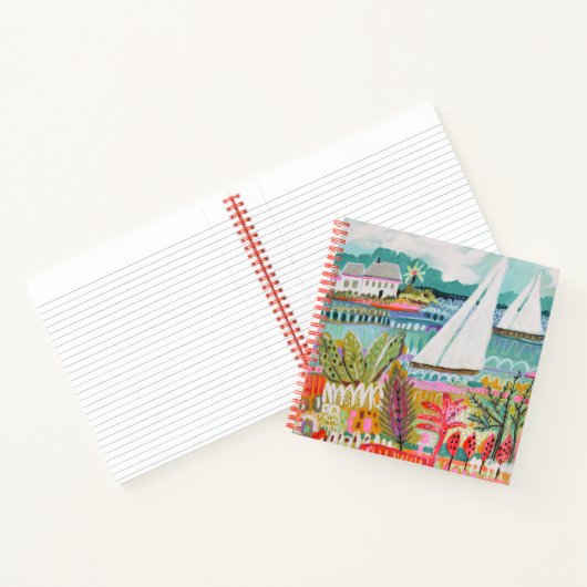 Zwei Segelboote Notizblock (Innenseite)