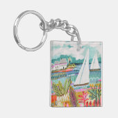 Zwei Segelboote Schlüsselanhänger (Vorderseite links)