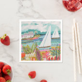 Zwei Segelboote Serviette (Beispiel)