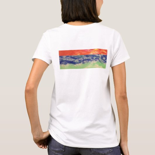 Zwei Segelboote T-Shirt (Rückseite)
