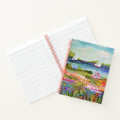 Zwei Segelboote und Hütte Notizblock (Innenseite)