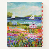 Zwei Segelboote und Hütte Notizblock (Rückseite)