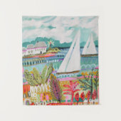 Zwei Segelboote Wandteppich (Vorderseite)