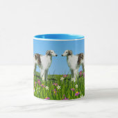 Zwei Seidenwindhunde Tasse (Zentrum)