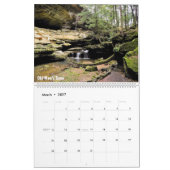 Zwei-Seite, großer Kalender - Hocking Hügel 2016 (Mär 2027)