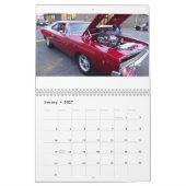 Zwei Seite, Medium, Prostraßen-Dodge des weißen Kalender (Jan 2027)