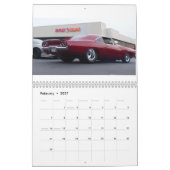 Zwei Seite, Medium, Prostraßen-Dodge des weißen Kalender (Feb 2027)