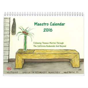 Zwei Seite, Medium, weißer Kalender