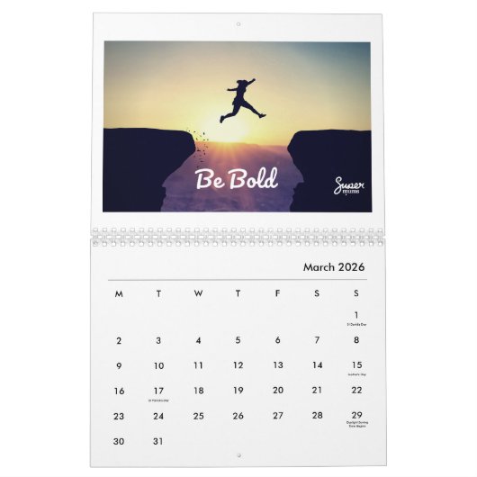 Zwei Seiten 2025 Kalender (Mär 2026)