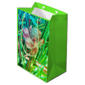 ZWEI SEITEN ART DUO Scroll Collection Geschenktasc Mittlere Geschenktüte (Rückseite Schrägansicht)