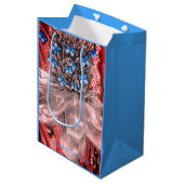 ZWEI SEITEN ART DUO Scroll Collection Geschenktasc Mittlere Geschenktüte (Vorderseite Schrägansicht)