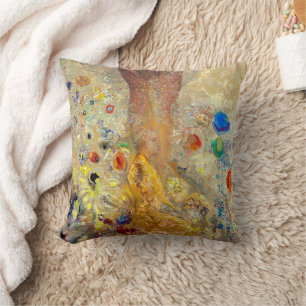 Zwei Seiten Buddha   Odilon Redon   Kissen