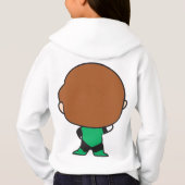 Zwei-Seiten-Chibi-Grüne Laterne Hoodie (Rückseite)