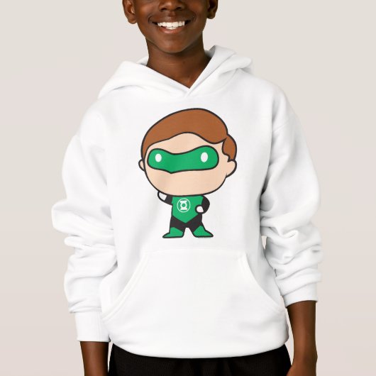 Zwei-Seiten-Chibi-Grüne Laterne Hoodie (Vorderseite)
