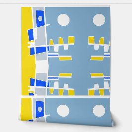 Zwei Seiten der Ethnizität Gelbblau-Himmel Tapete