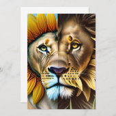 Zwei Seiten der Liebe-Triptychon Dankeskarte (Vorne/Hinten)