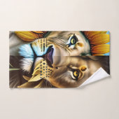 Zwei Seiten der Liebe-Triptychon Handtuch (Handtuch)