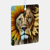 Zwei Seiten der Liebe-Triptychon Ornament Aus Metall (Vorderseite Rechts)