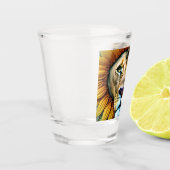 Zwei Seiten der Liebe-Triptychon Schnapsglas (Links)