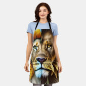 Zwei Seiten der Liebe-Triptychon Schürze (Getragen)