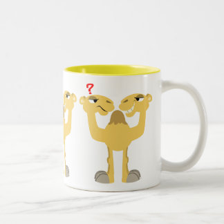 Zwei Seiten desselben Cartoon Kamel Zweifarbige Tasse