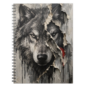 Zwei Seiten desselben Wolfes Notizblock