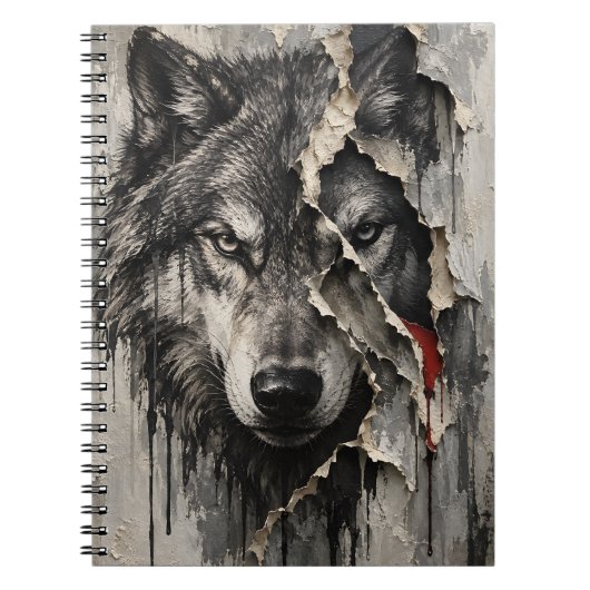 Zwei Seiten desselben Wolfes Notizblock (Vorderseite)